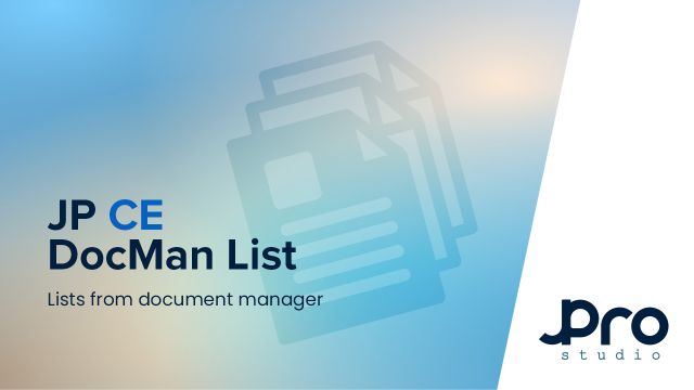 New Custom Element (CE) - JP CE DocMan list for Joomla®