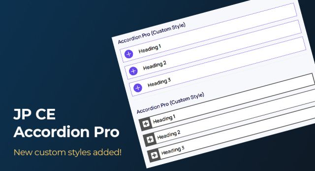 Custom Styles for JP CE Accordion Pro for YOOtheme (v1.0.1)