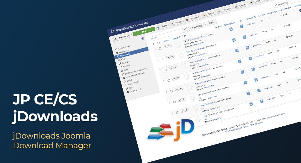 jDownloads with YOOtheme Pro - Download Manager for YOOtheme