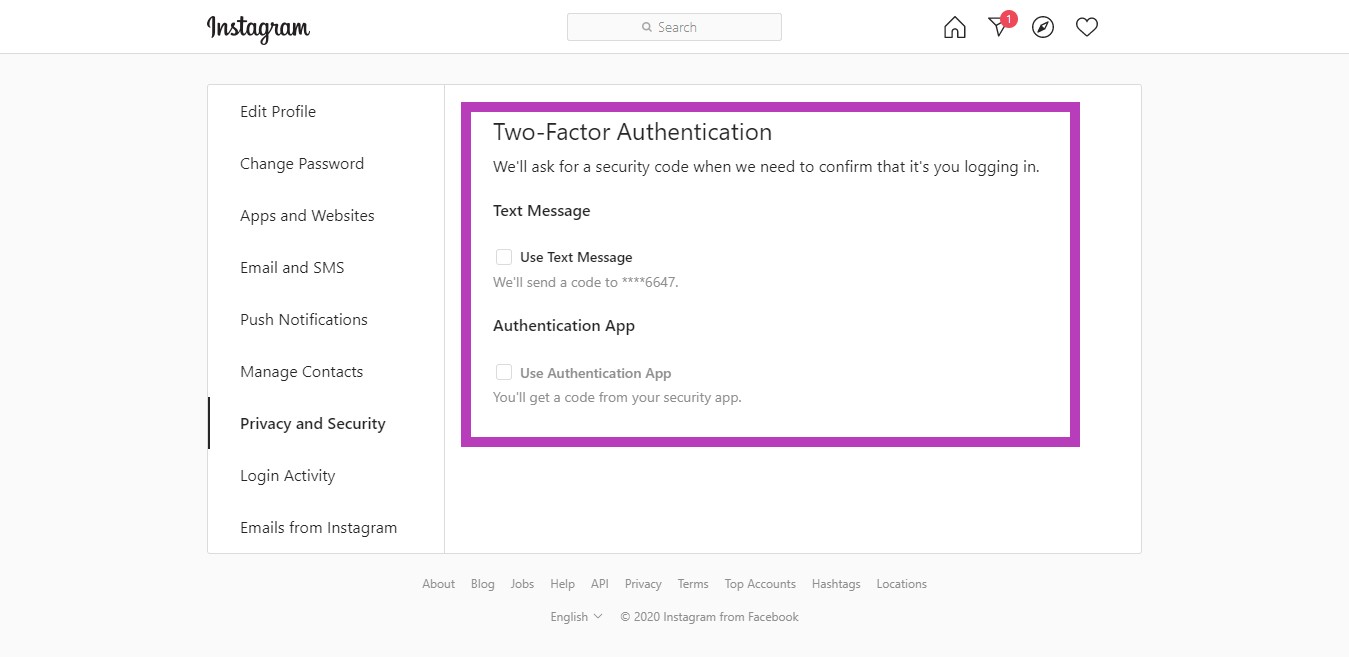 How to turn off two-factor authentication on Instagram - Page 4 - Page #1