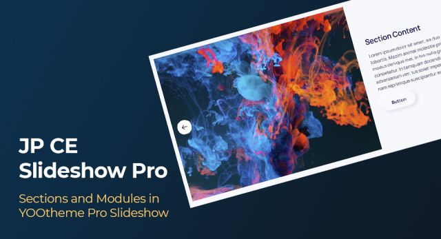 Advanced slideshows with sections in YOOtheme Pro - JP CE Slideshow Pro