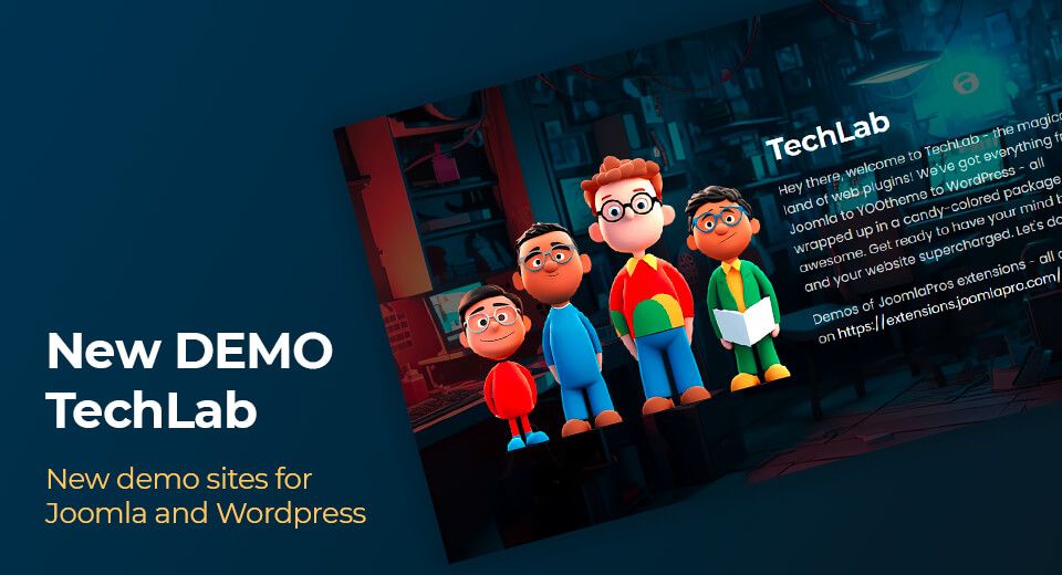 New demo sites released (Joomla!® & Wordpress)